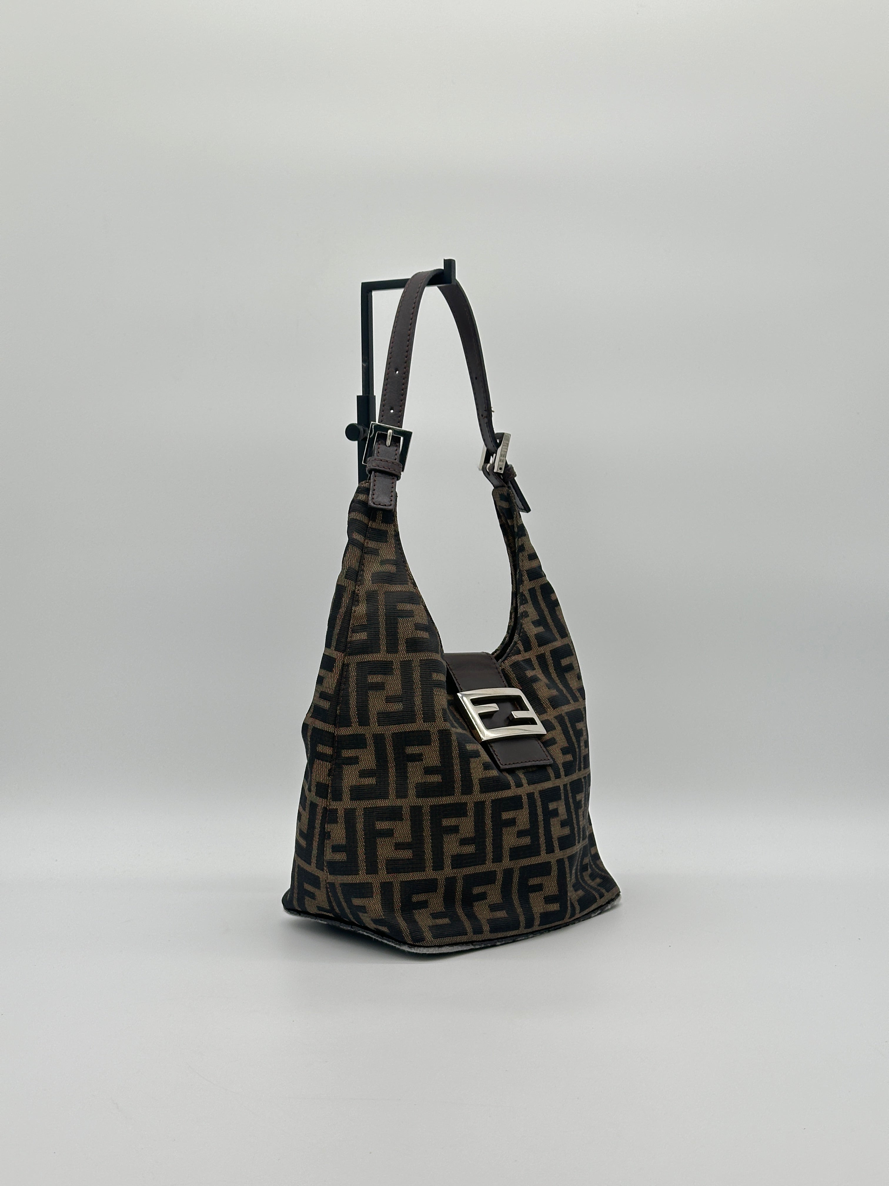 Fendi Zucca Mamma Hobo Baguette
