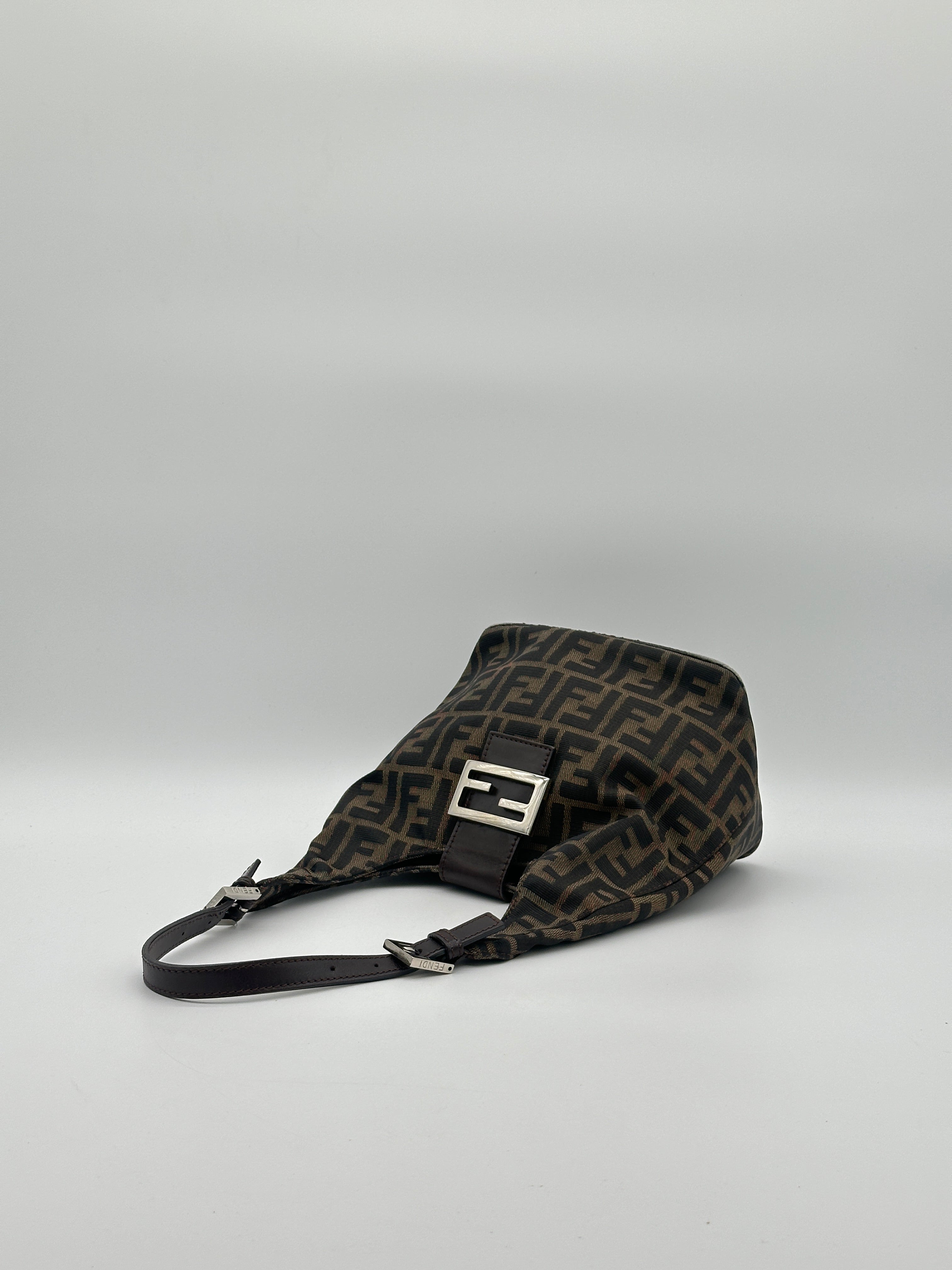 Fendi Zucca Mamma Hobo Baguette
