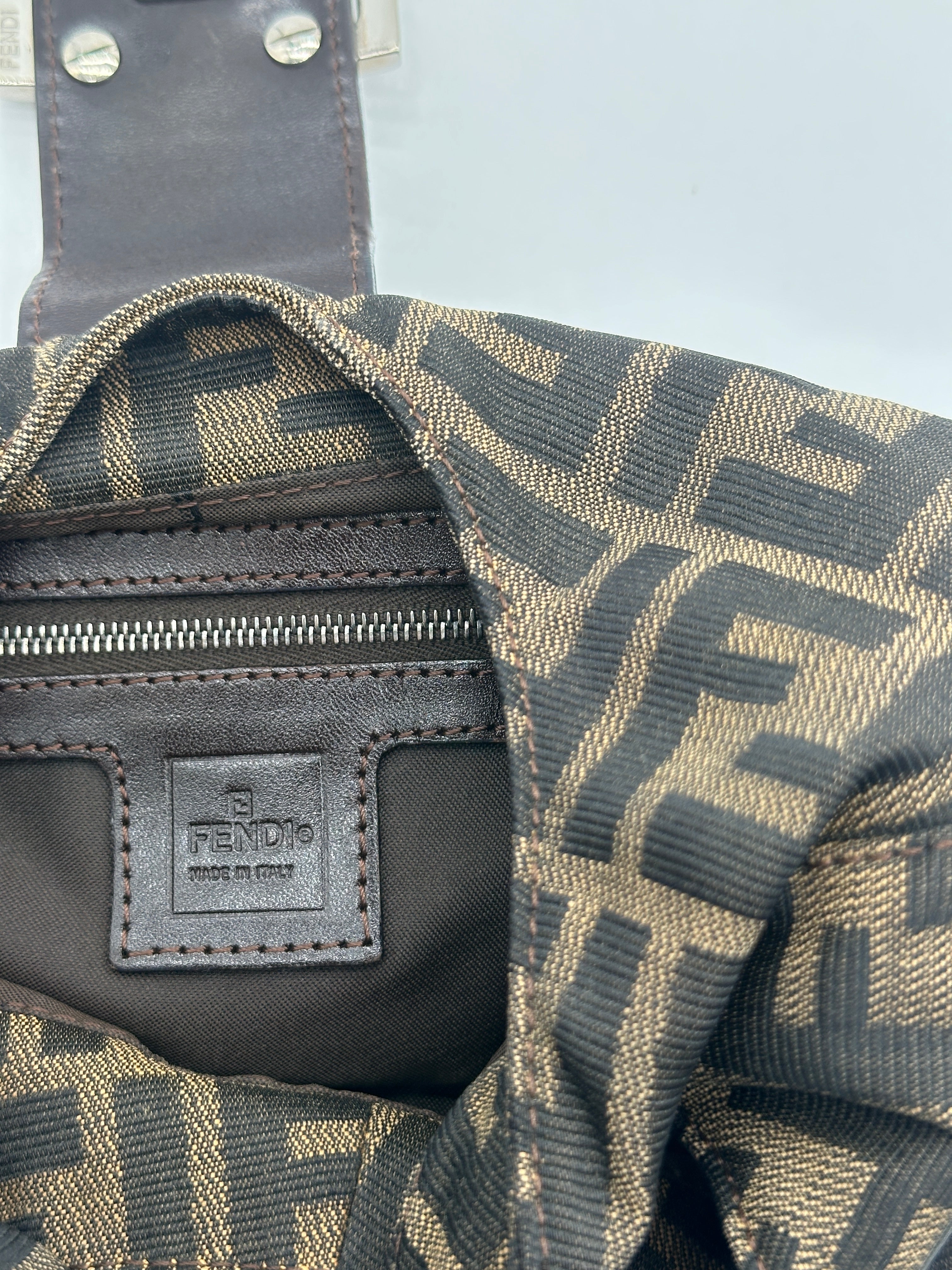 Fendi Zucca Mamma Hobo Baguette