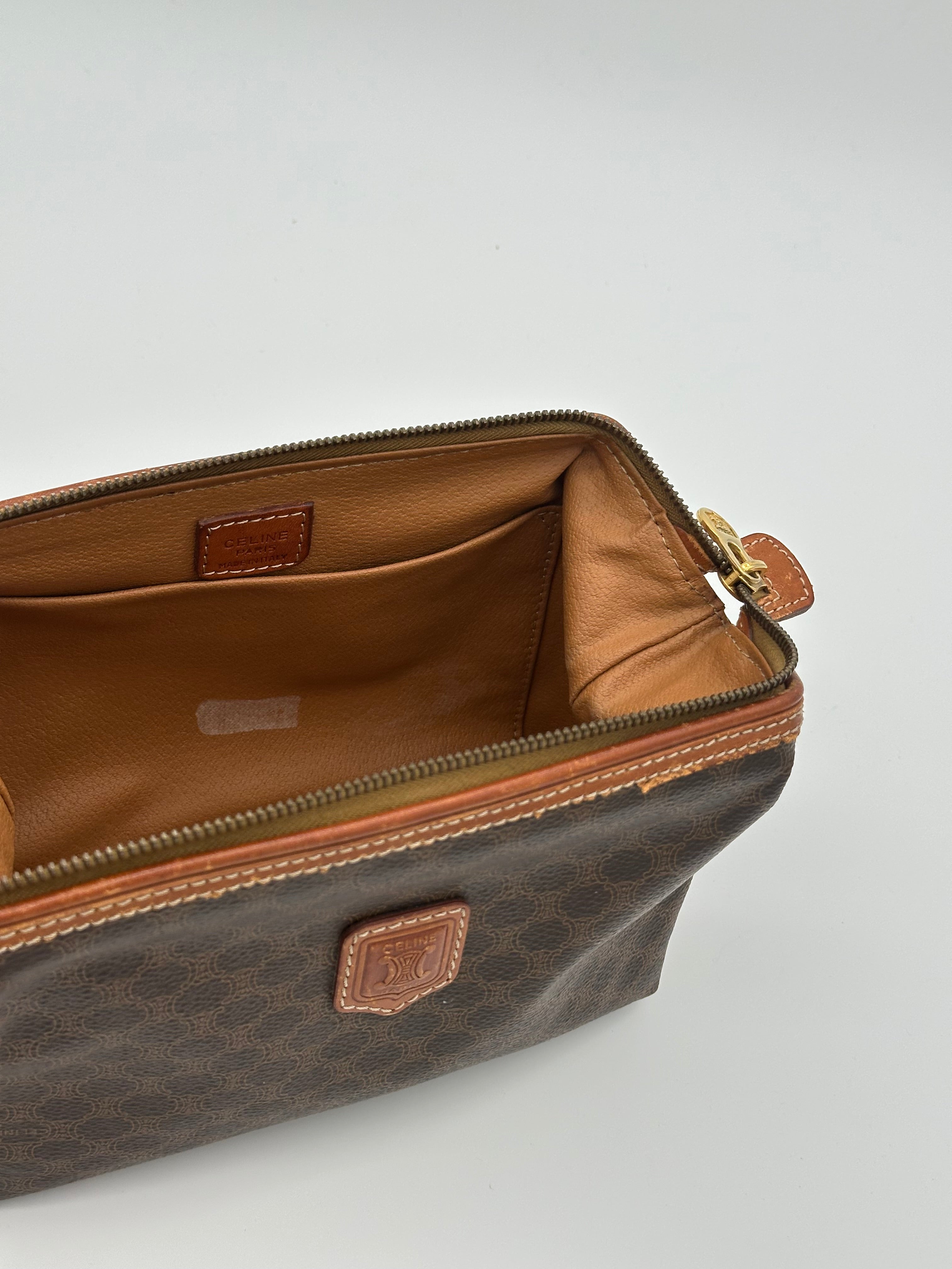 Pre-loved Céline Macadam Toiletry Pouch | Pepper Luxury Vintage
