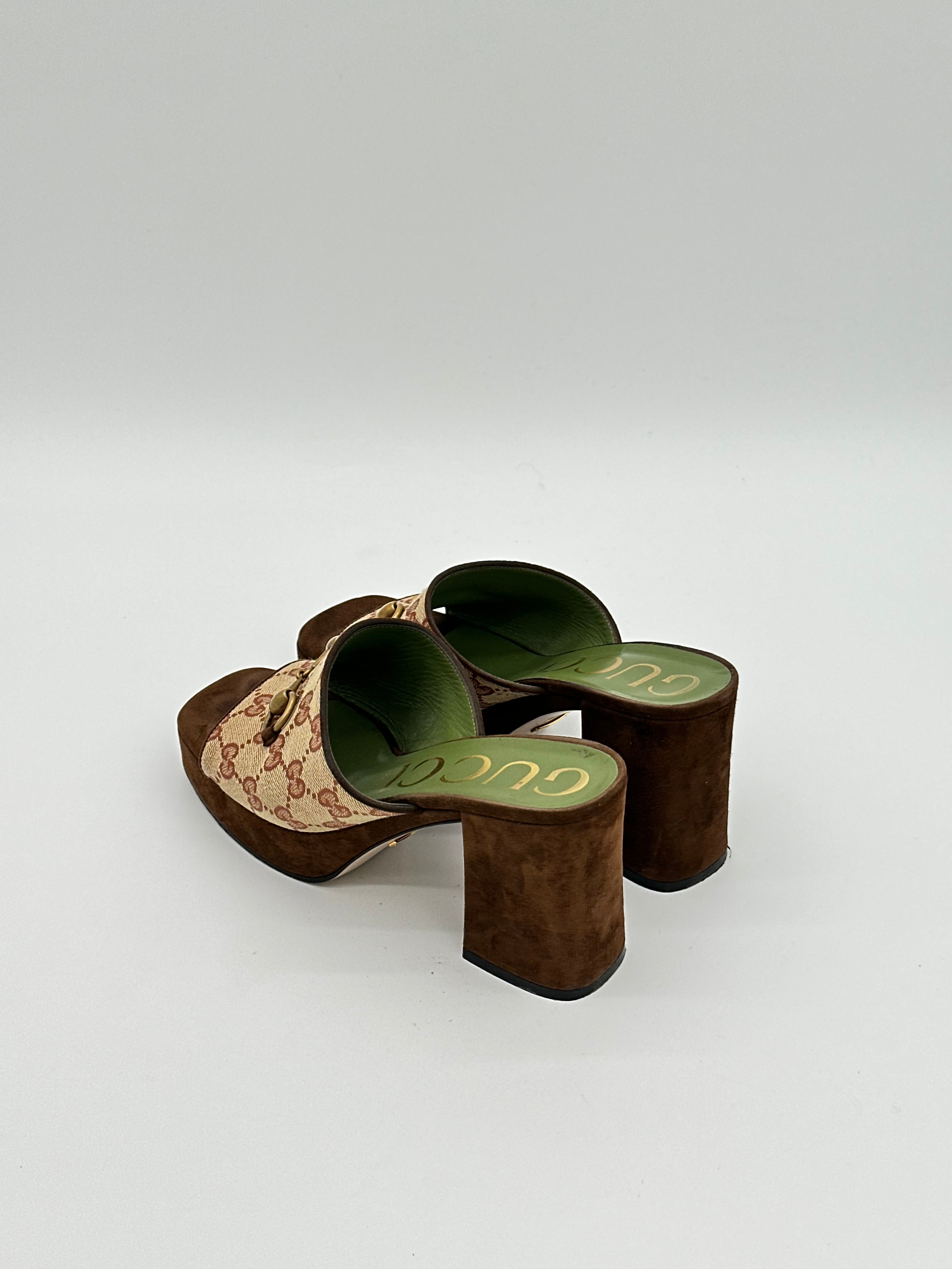 Gucci Horsebit Platform Heels