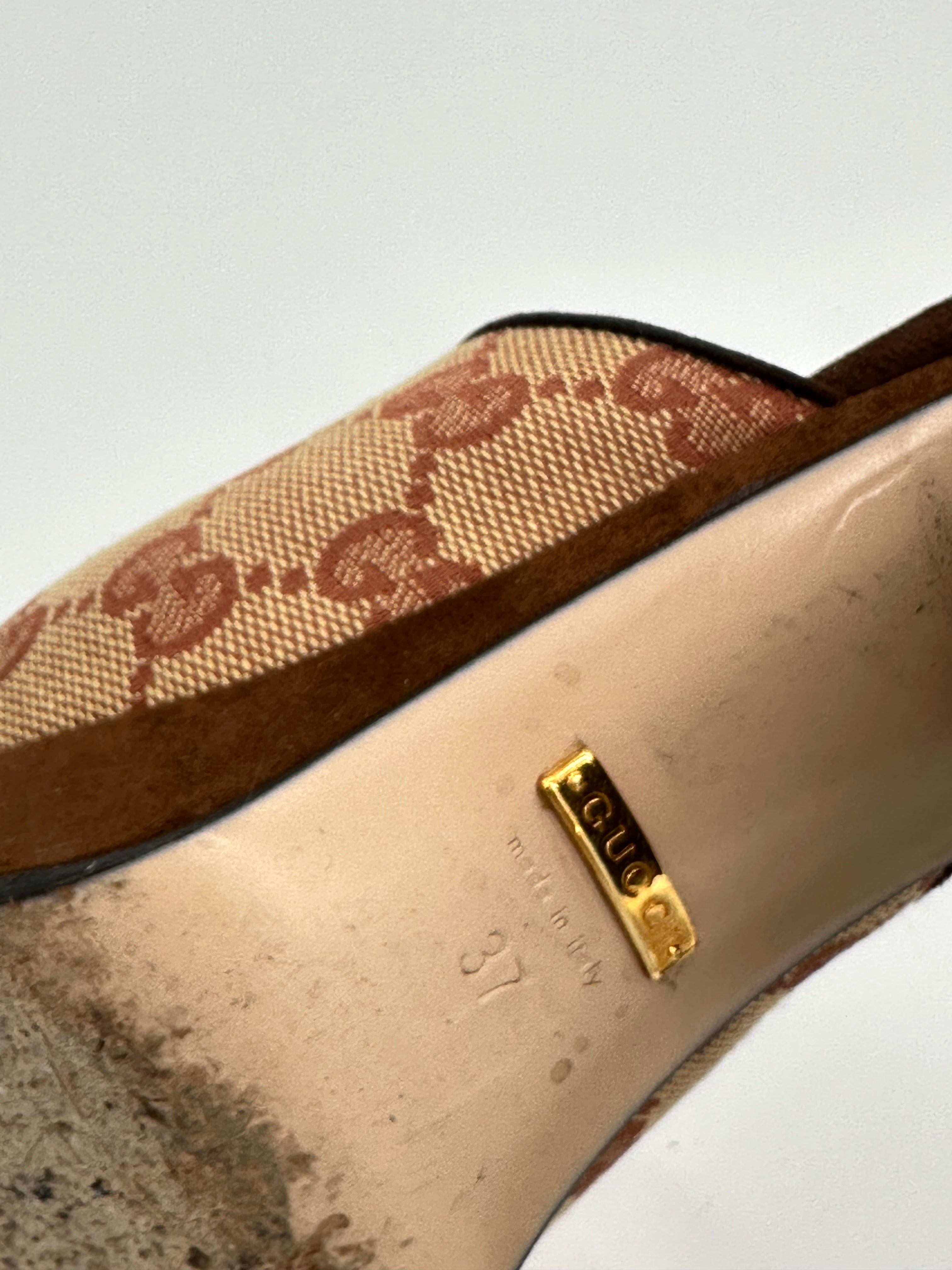 Gucci Horsebit Platform Heels