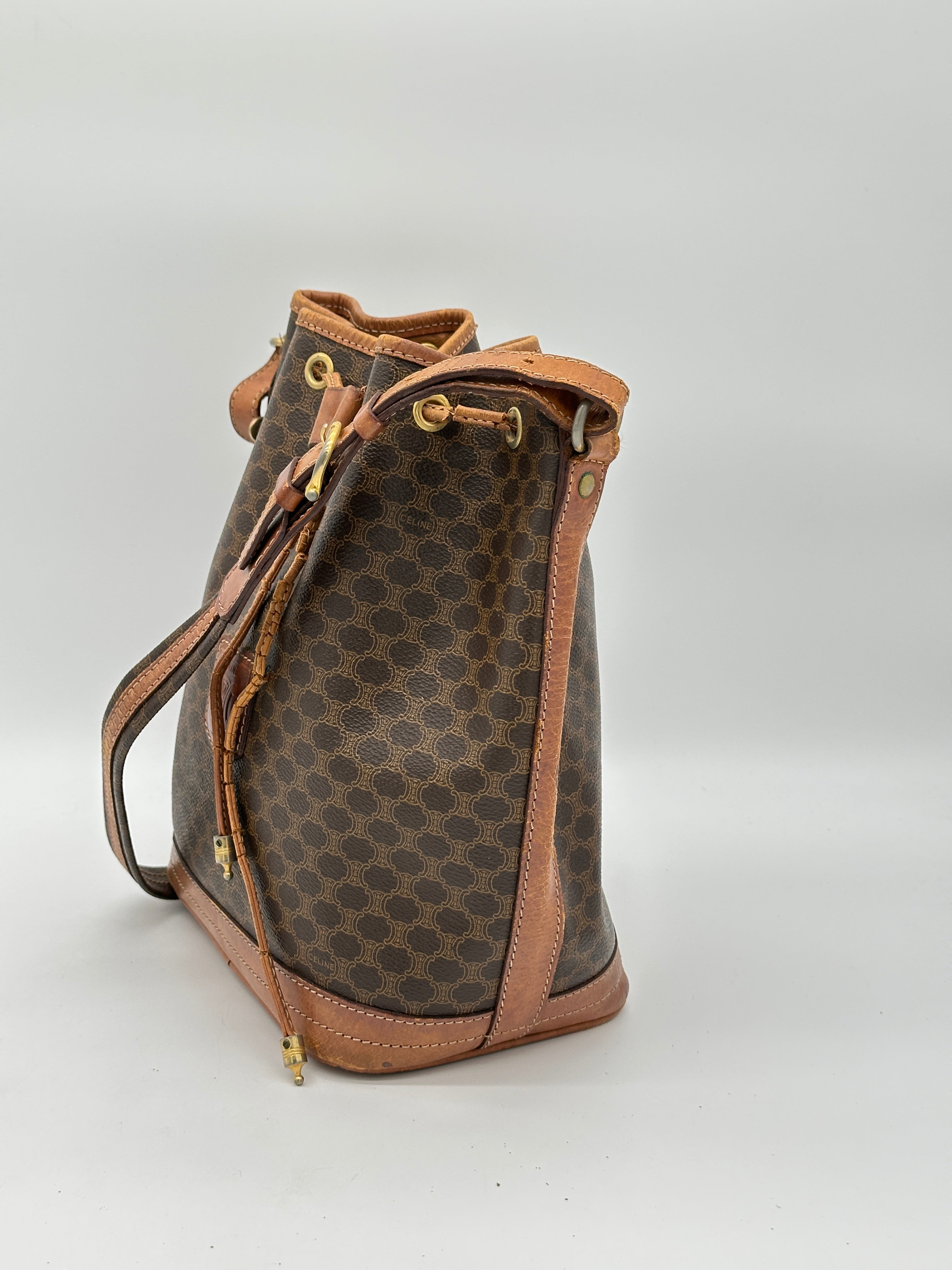 Céline Macadam Bucket Bag