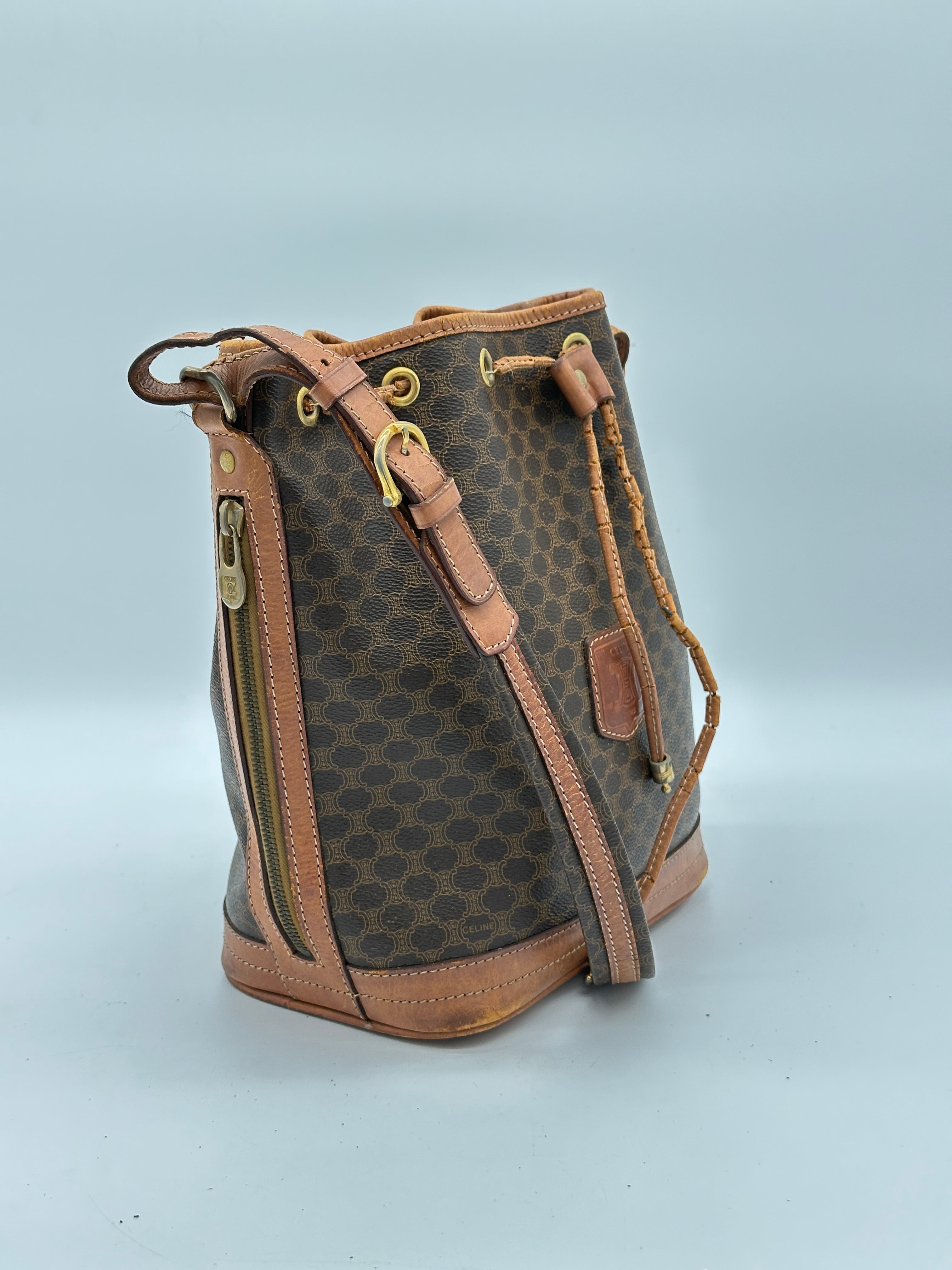 Céline Macadam Bucket Bag