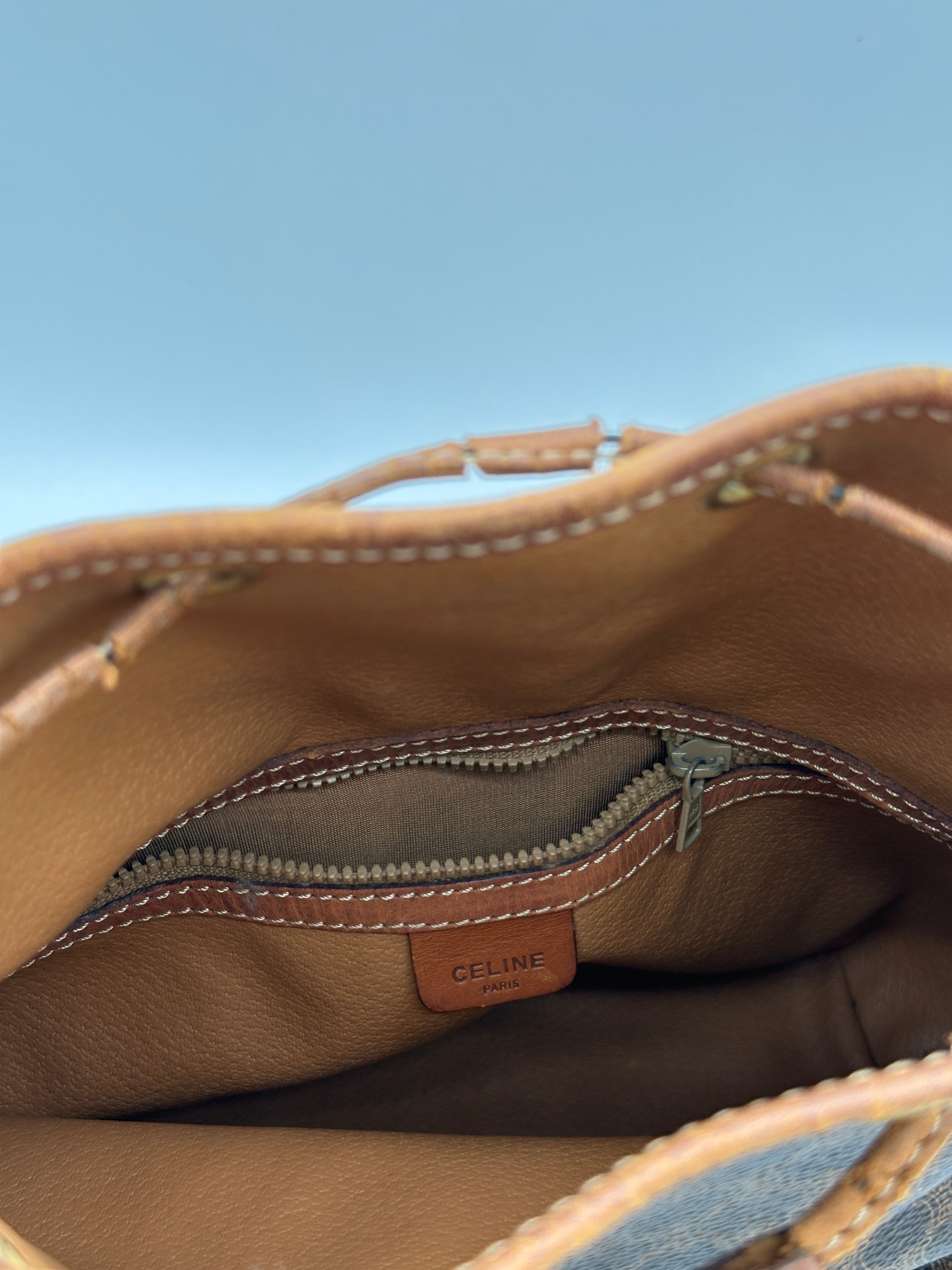 Céline Macadam Bucket Bag