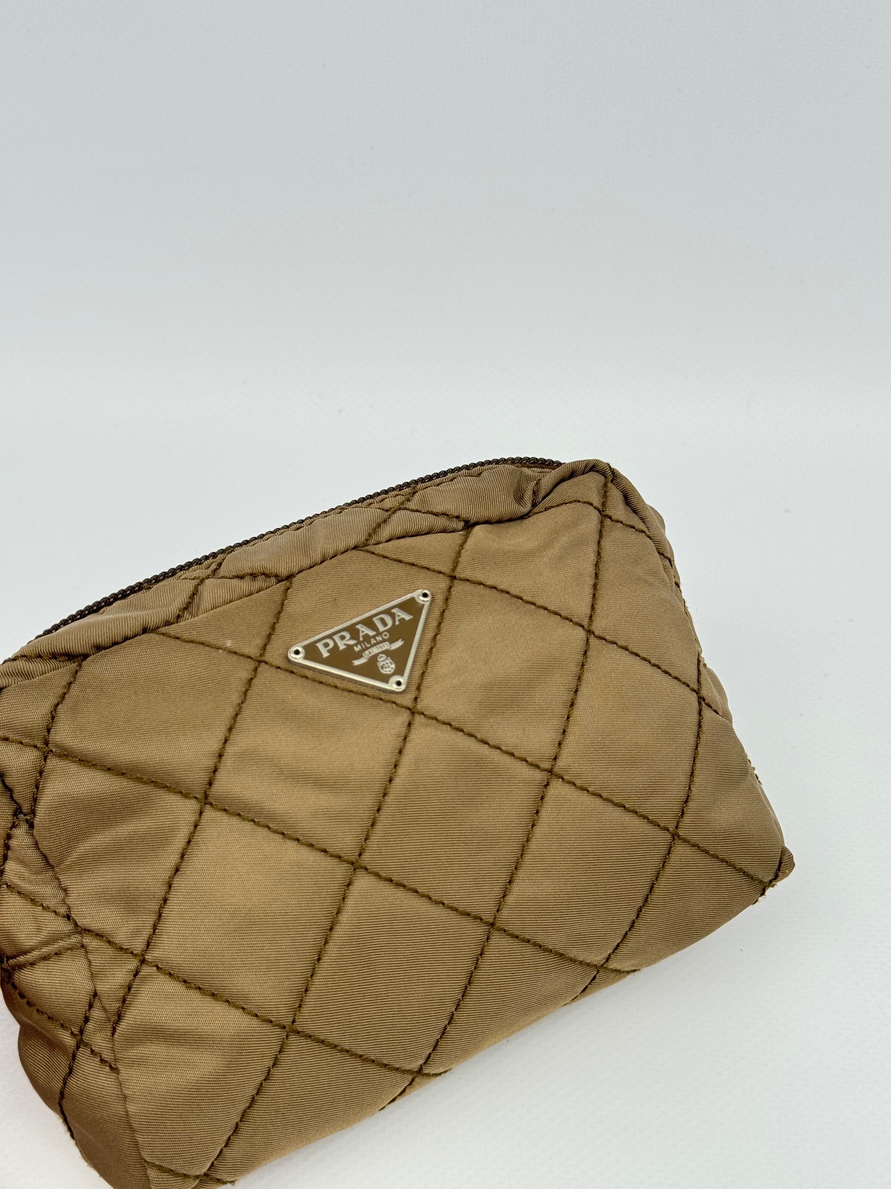 Prada Quilted Nylon Pouch