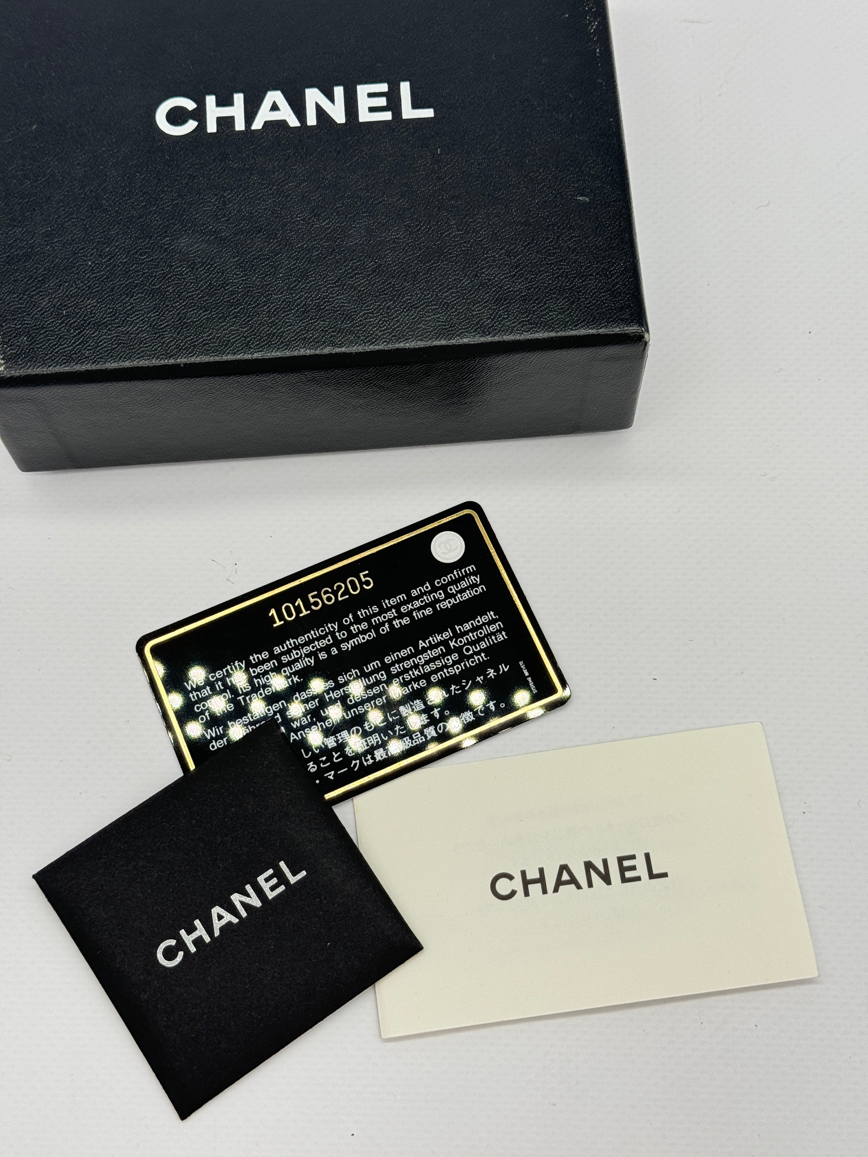 Chanel Button Trifold Wallet