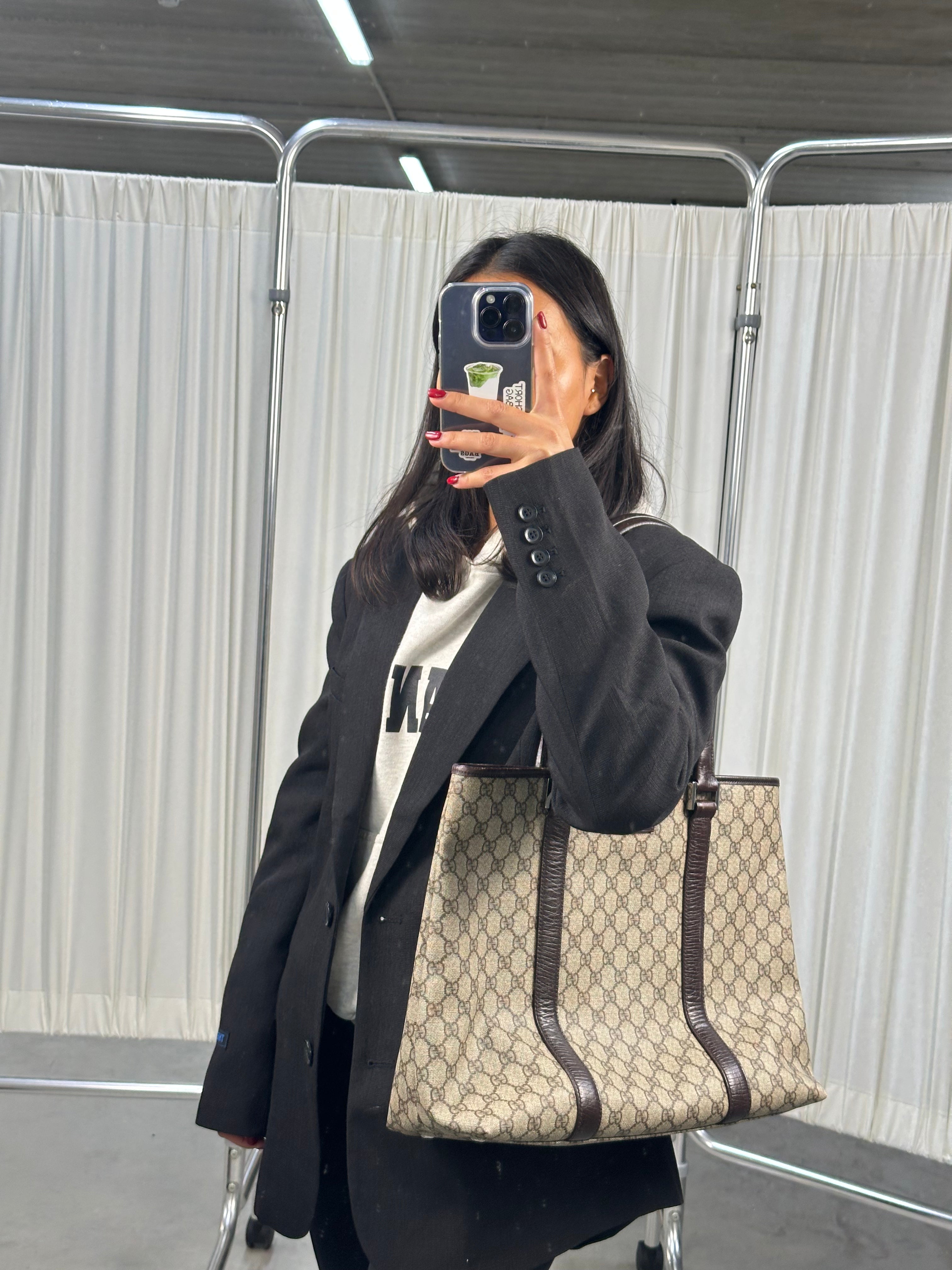 Gucci PVC Supreme Tote Bag