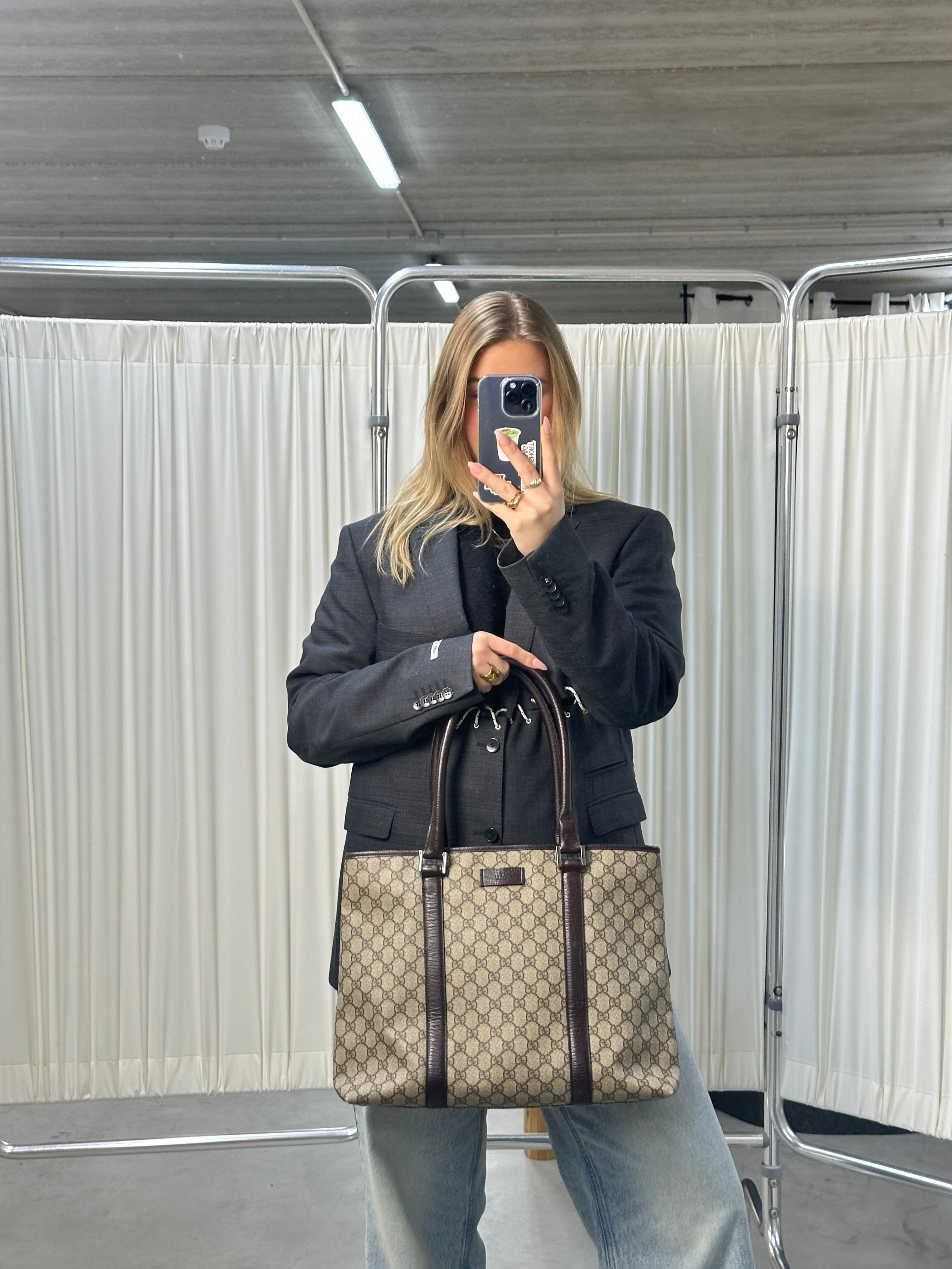 Gucci PVC Supreme Tote Bag