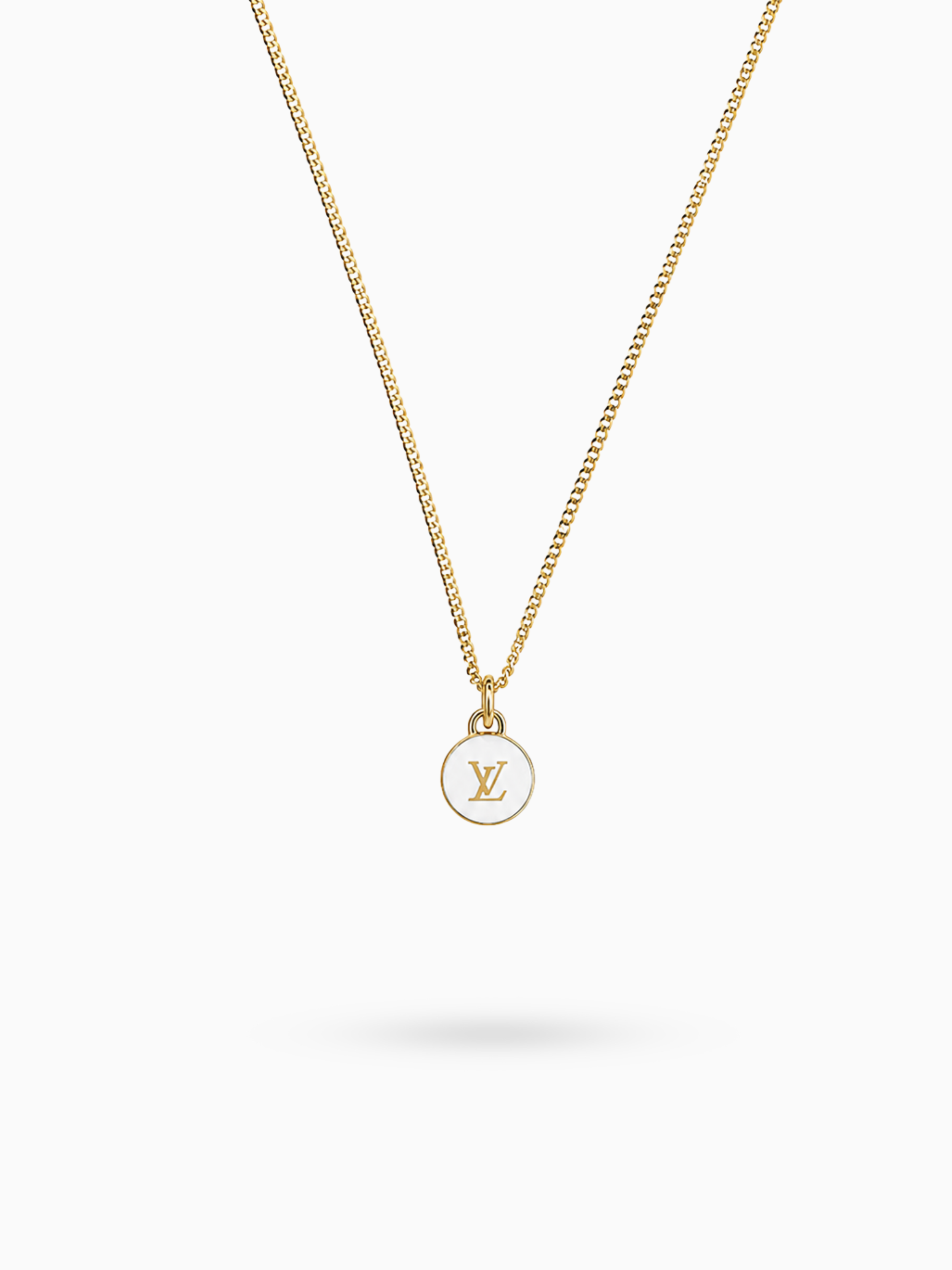 Louis Vuitton White Coin Necklace